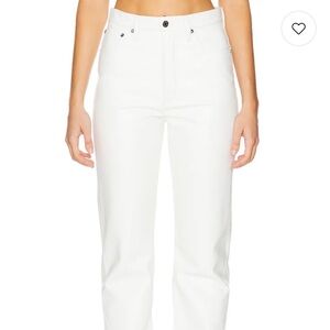 AGOLDE Aritzia 90’s PINCH WAIST HIGH RISE STRAIGHT Size 31 Drum/Lace/Off-White